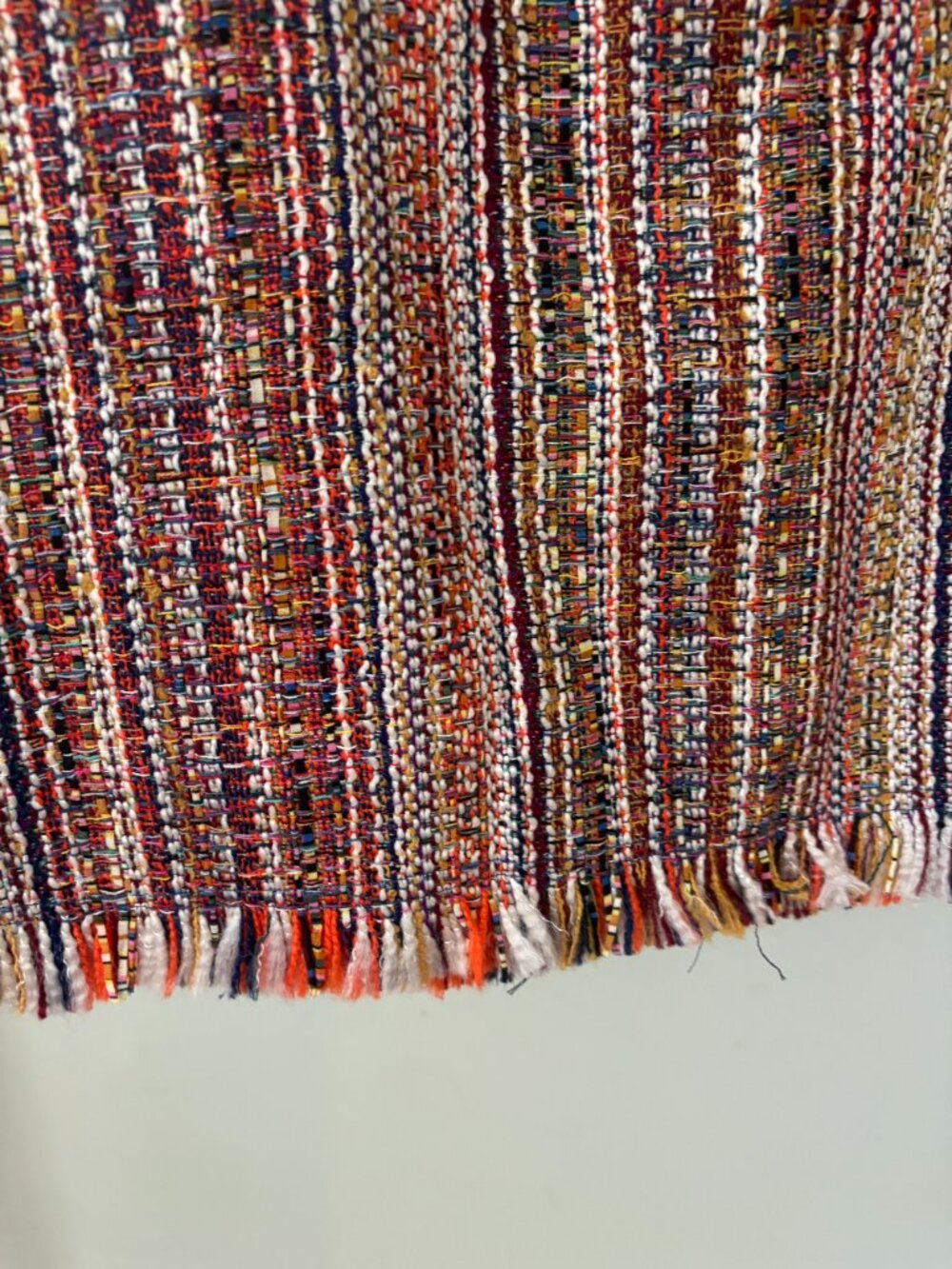 Catherine Malandrino Orange Tweed Skirt Size 6 NWT - Picture 2 of 6